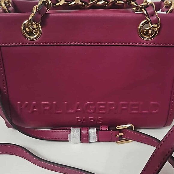 KARL LAGERFELD PARIS Savoie Crossbody Wine - Picture 3 of 10